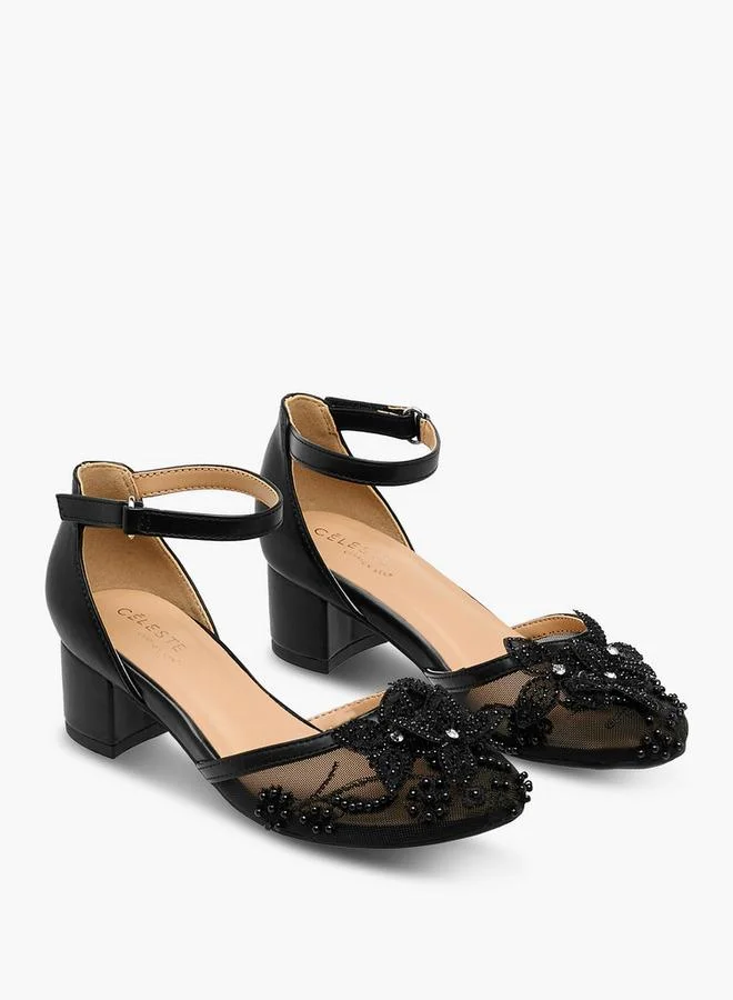 Celeste Girls Block Heel Sandals Ramadan Collection